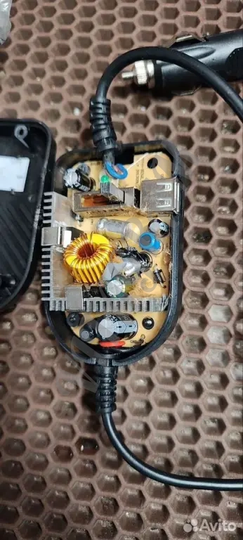 Адаптер питания автомобильный ginzzu ga-4090u