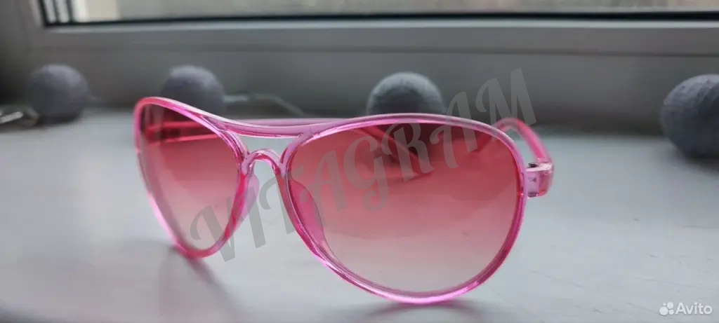 Очки розовые под Авиаторы