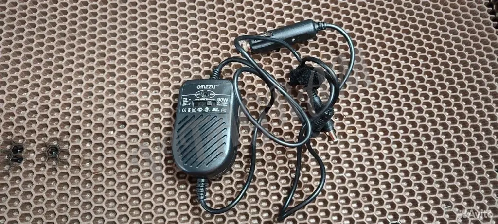 Адаптер питания автомобильный ginzzu ga-4090u