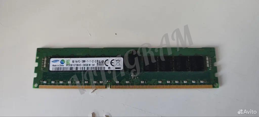 Память Samsung 8gb 1Rx4 PC3-12800R-11-11-C2-D3