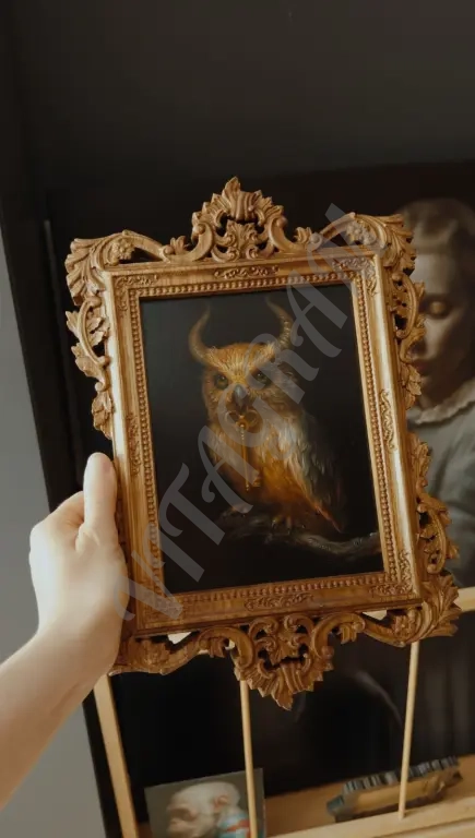 Резная фоторамка из дуба