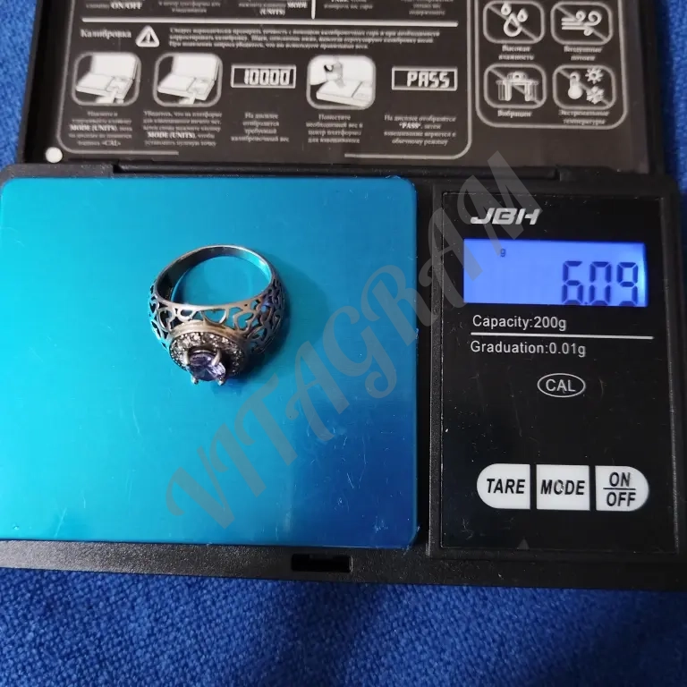 Кольцо серебро 925