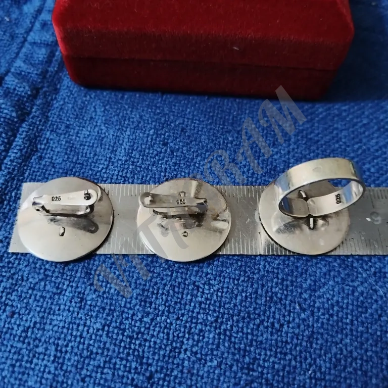 Комплект Серьги И Кольцо 925