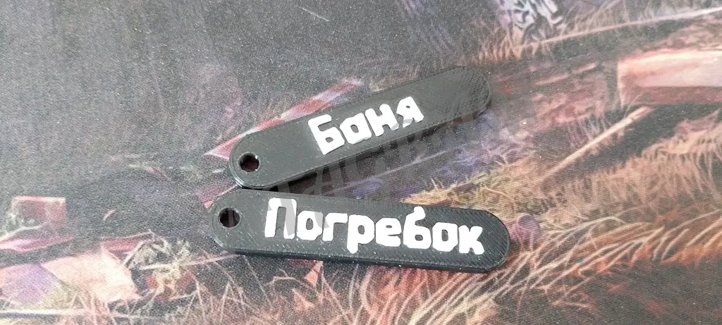 Брелки для ключей с вашей информацией