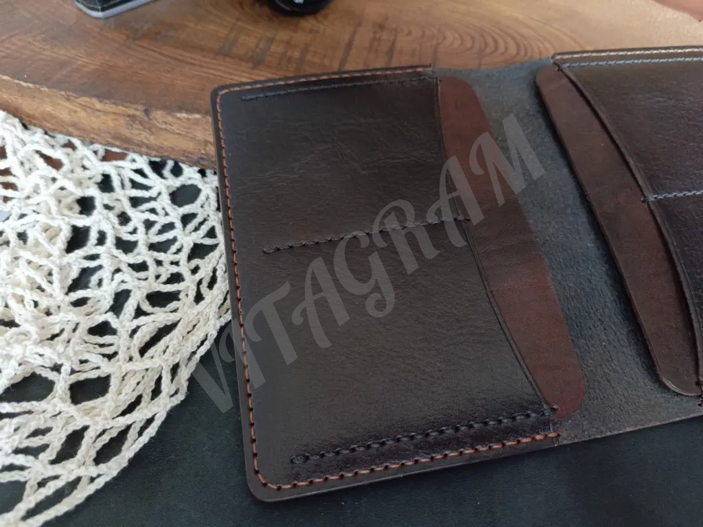 Обложка для паспорта,докхолдер,автодокументница из натуральной кожи ручной работы