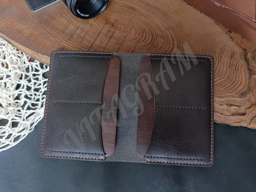 Обложка для паспорта,докхолдер,автодокументница из натуральной кожи ручной работы