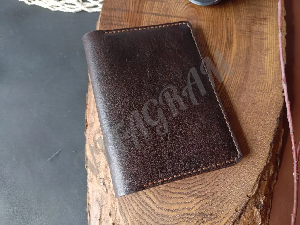 Обложка для паспорта,докхолдер,автодокументница из натуральной кожи ручной работы