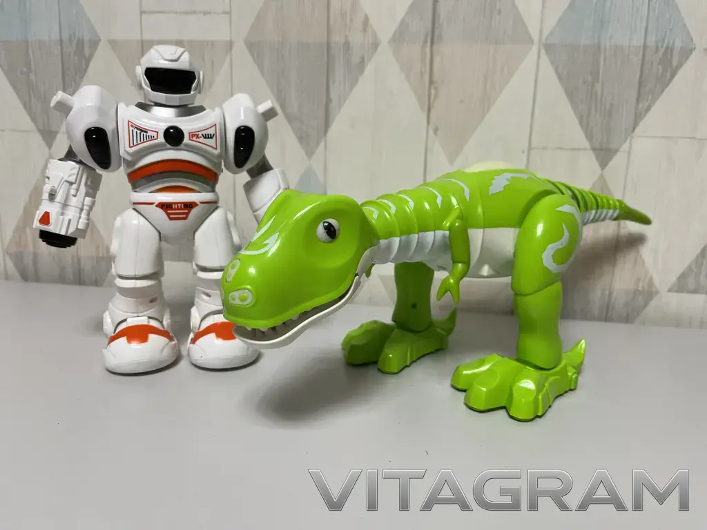 Робот и динозавр музыкальные, ходячие