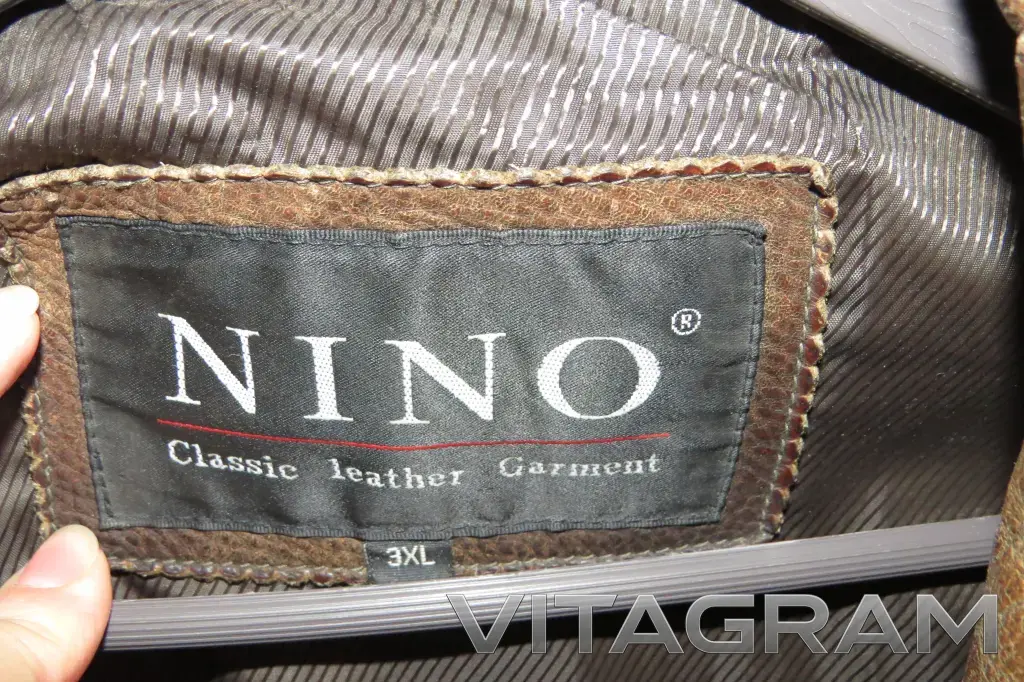 Куртка мужская кожаная Nino р 56-58
