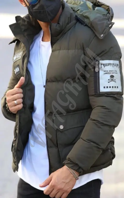 Philip Plein. Куртки с отстёгивающимся капюшоном зимние