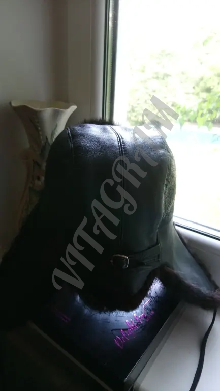 Шапка ушанка норковая