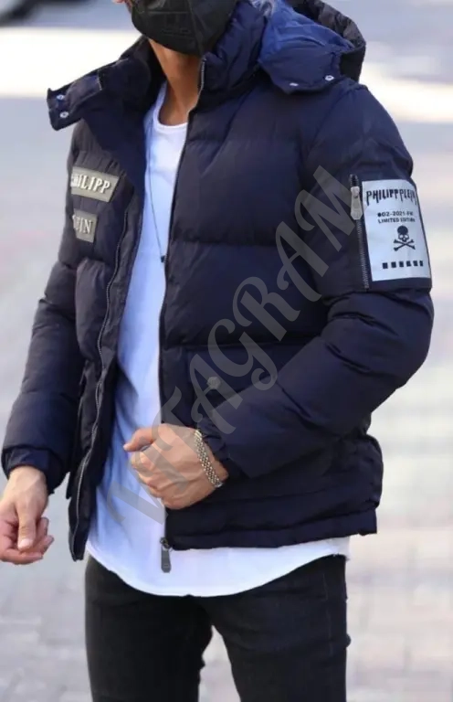 Philip Plein. Куртки с отстёгивающимся капюшоном зимние