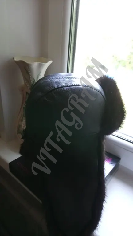 Шапка ушанка норковая