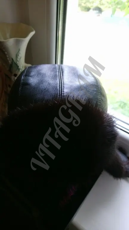 Шапка ушанка норковая