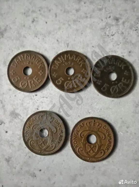 5 эре Дания 1927-1940