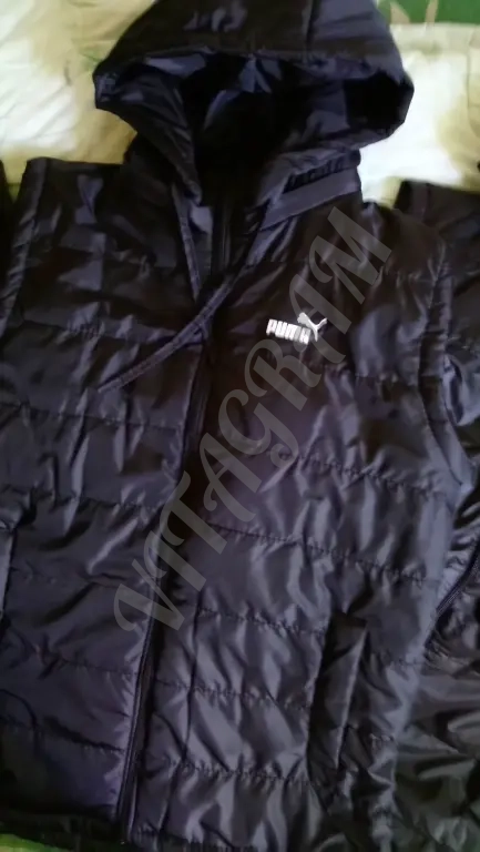 Adidas, Puma. Жилеты с отстёгивающимся капюшоном