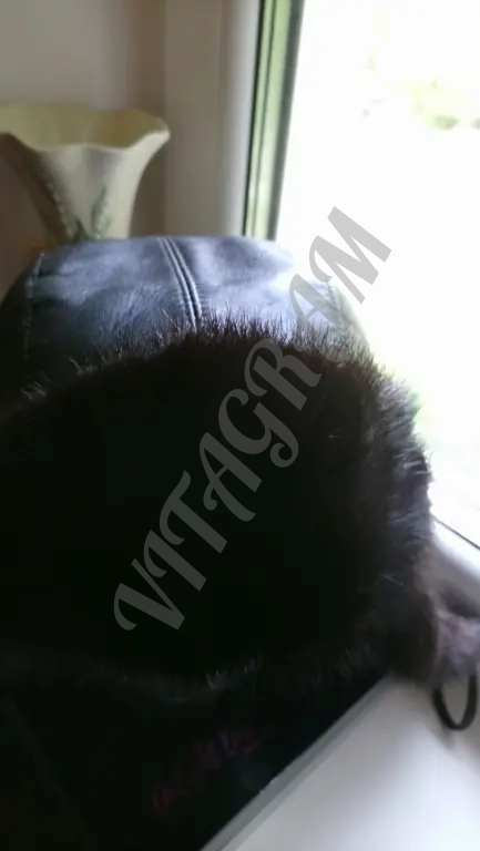 Шапка ушанка норковая