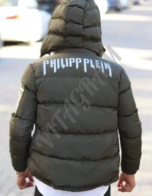 Philip Plein. Куртки с отстёгивающимся капюшоном зимние