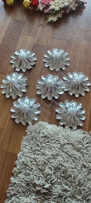 Розетки новогодние из фольги.СССР