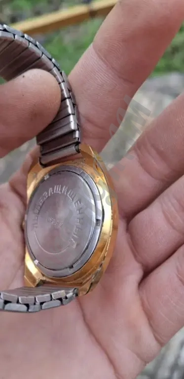 Мужские часы “Чайка”, 17 камней, позолота AU-10 – рабочие