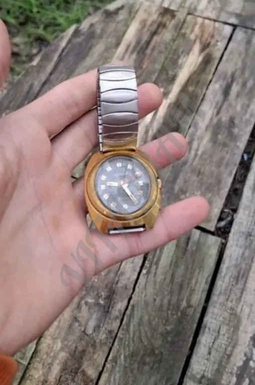 Мужские часы “Чайка”, 17 камней, позолота AU-10 – рабочие