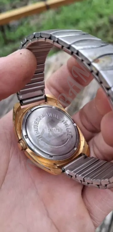 Мужские часы “Чайка”, 17 камней, позолота AU-10 – рабочие