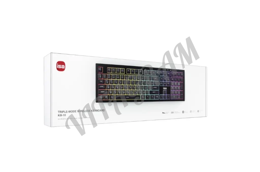 Беспроводная клавиатура ISA KB-10 Черная