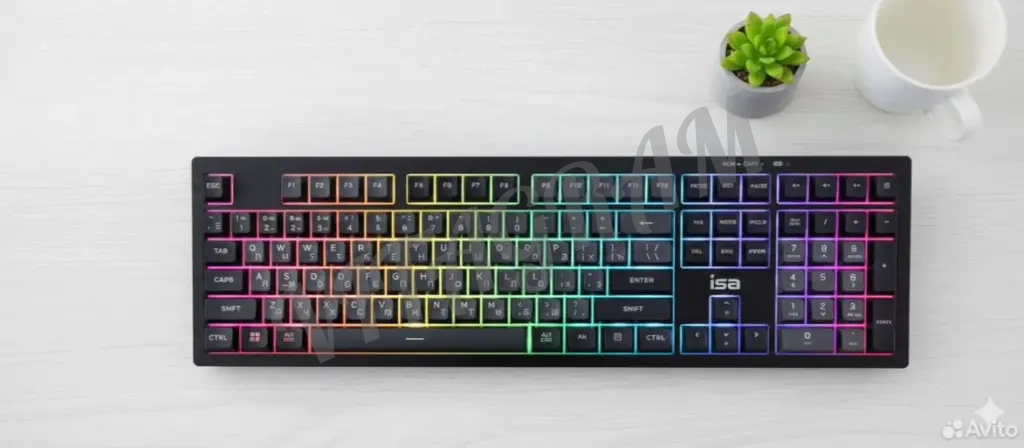 Беспроводная клавиатура ISA KB-10 Черная