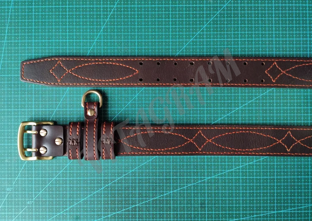 Ремень 44 мм с офицерской прошивкой