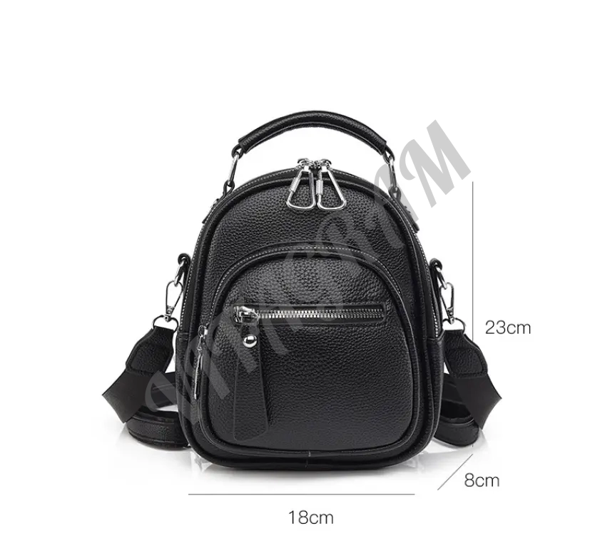 Женский рюкзак сумка "мини" черный