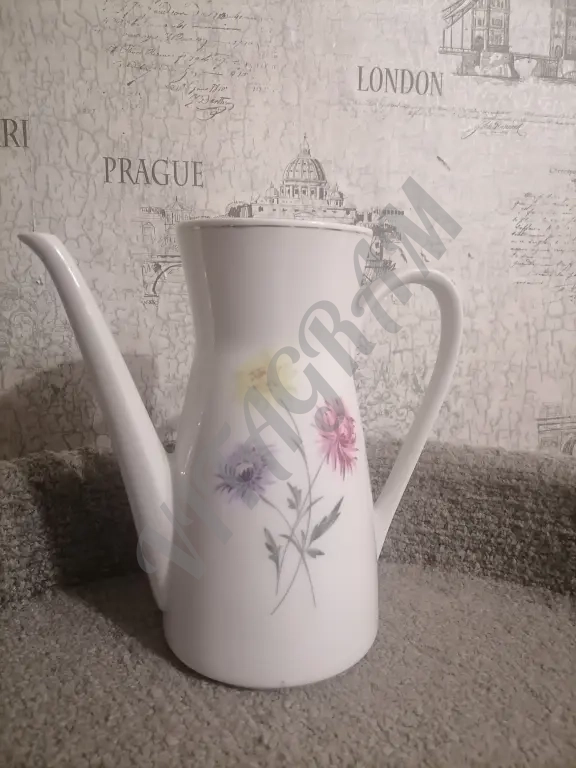 Кофейник Астры, фарфор
