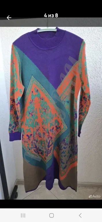 Платье, Кадиган(Корея) новые Трикотаж, Хлопок