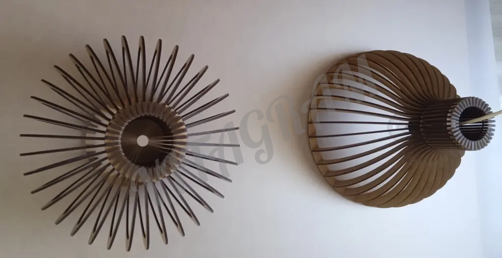 Люстра из дерева