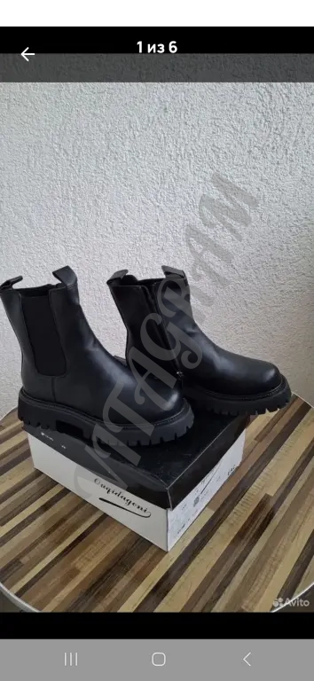 Полусапоги новые женские иск мех. кожзам