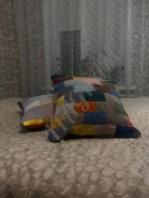 Подушка декоративная, наволочка декоративная пэчворк,думка