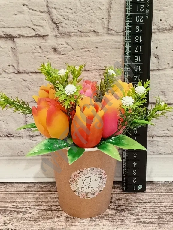 Мыльные букеты тюльпаны на 8 марта день рождения