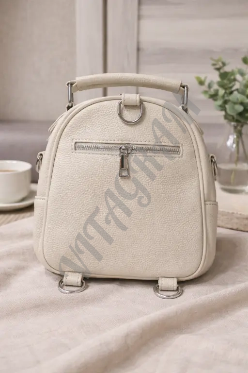 Женский рюкзак сумка "мини" белый