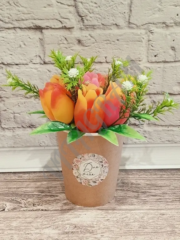 Мыльные букеты тюльпаны на 8 марта день рождения