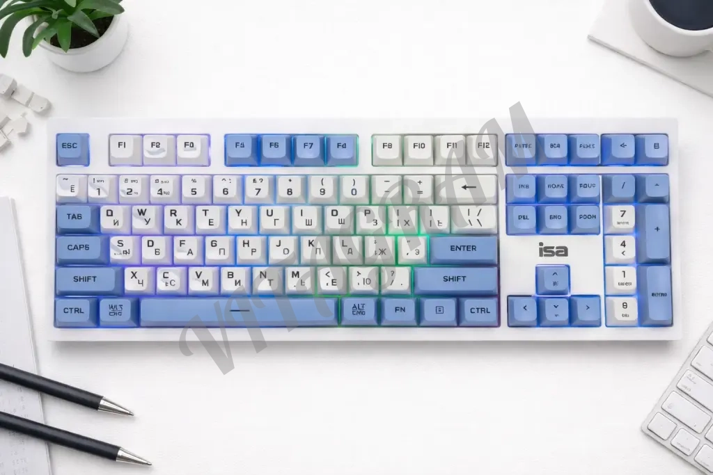 Беспроводная клавиатура ISA KB-10 Белая