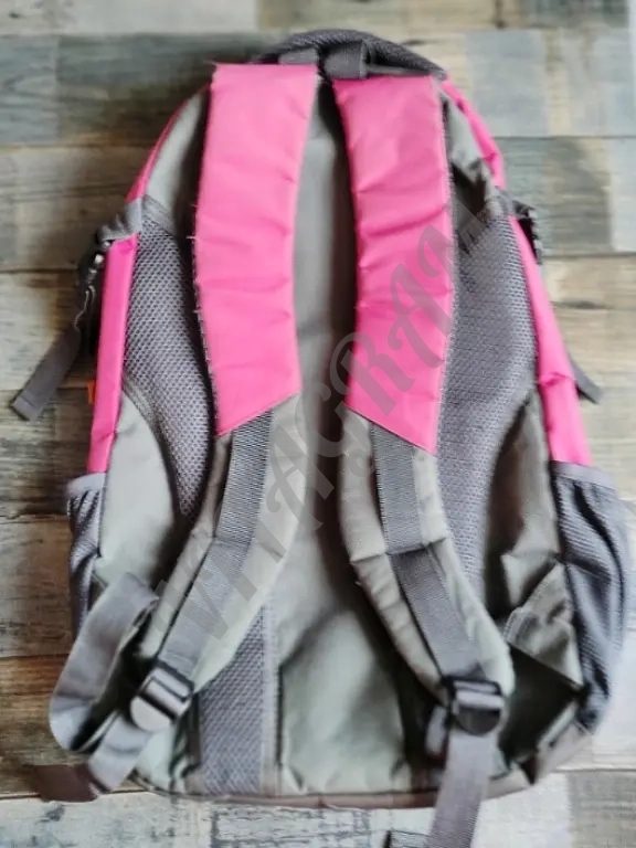 Рюкзак городской серый с розовым, качество