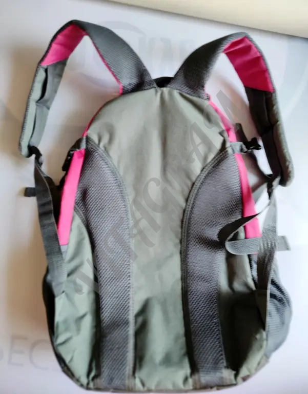 Рюкзак городской серый с розовым, качество
