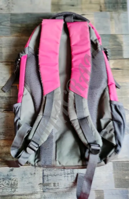 Рюкзак городской серый с розовым, качество