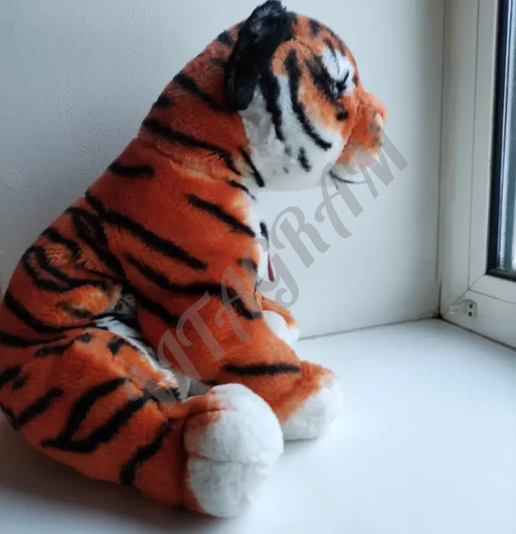 Мягкий Тигренок FANCY, большой, натуралистичный
