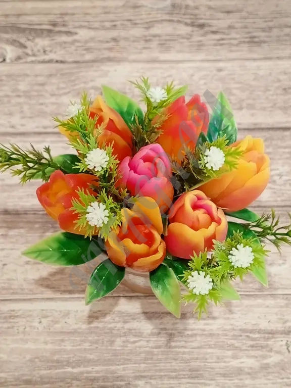 Мыльные букеты тюльпаны на 8 марта день рождения