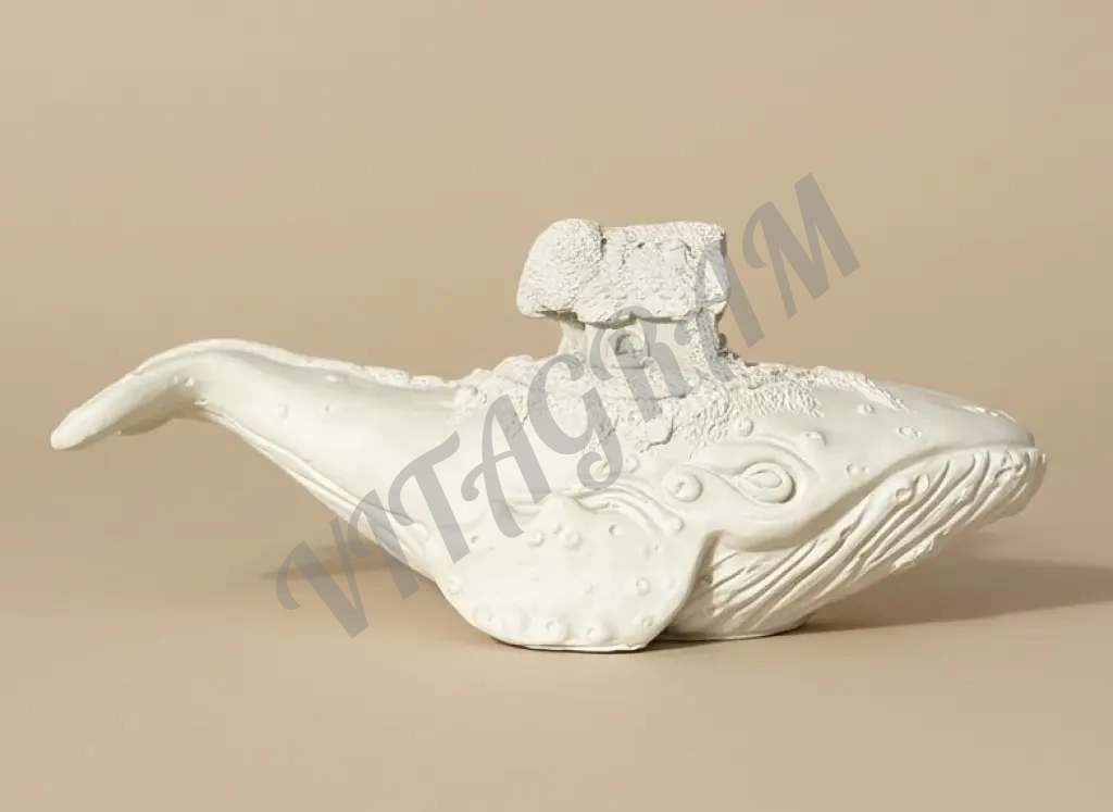 Шкатулка подсвечник кит заготовка из гипса