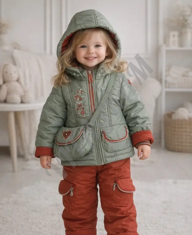 Демисезонный костюм для девочки Новый 86