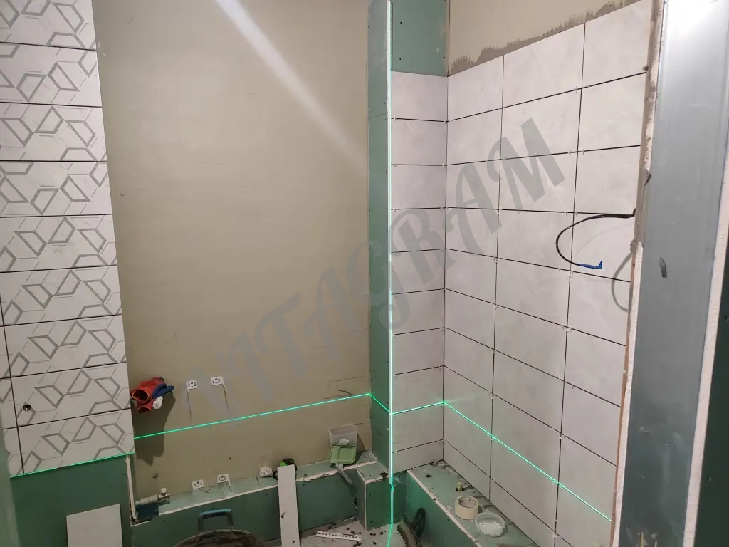 Плиточные работы, ремонт ванных комнат.