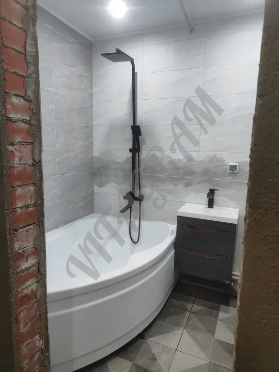 Плиточные работы, ремонт ванных комнат.