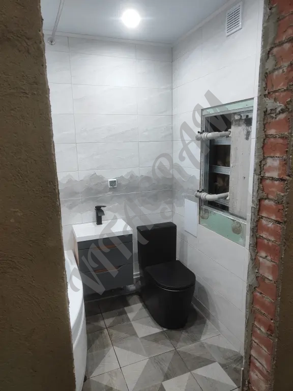 Плиточные работы, ремонт ванных комнат.