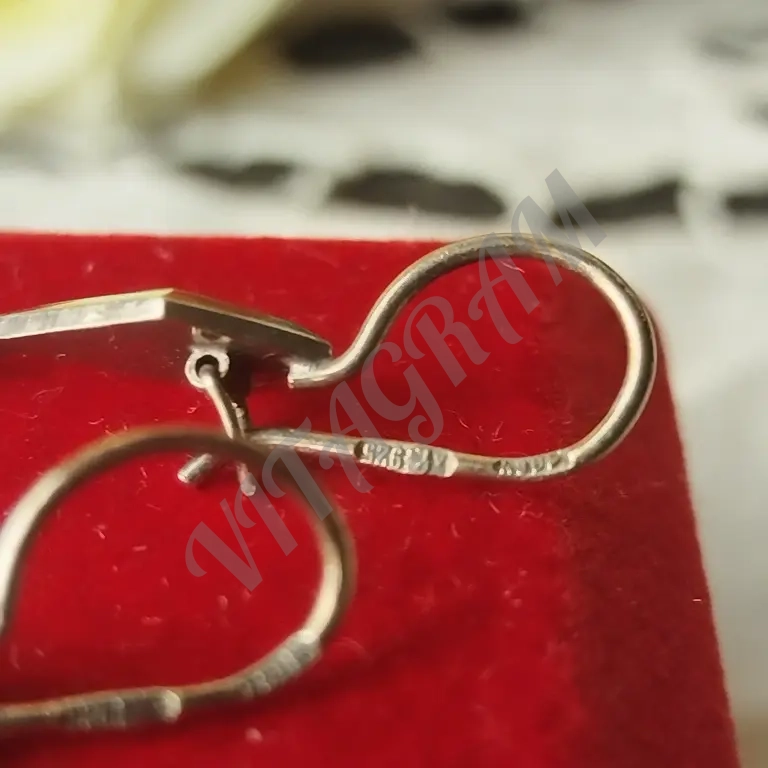 Серьги Северная чернь СССР